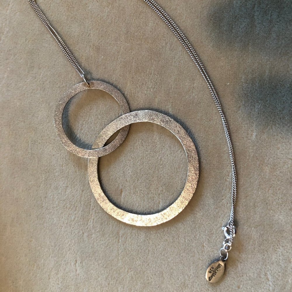 Mimi & Marge Sterling Silver double circlenecklace